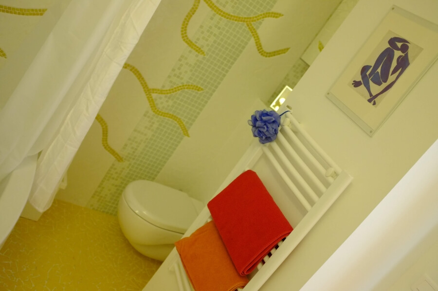 The the "sanibroyeur" toilet in Prom 99 apartment in Nice