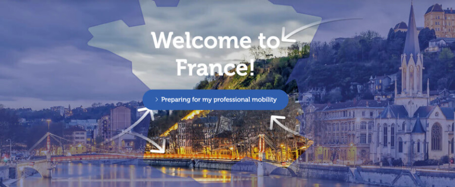 Meme with the message: Welcome to France