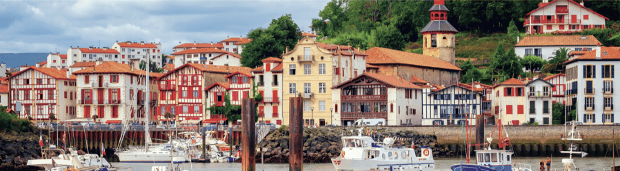 A seaside town in France
