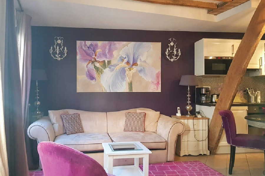 Living area of La Fleur de Poitou