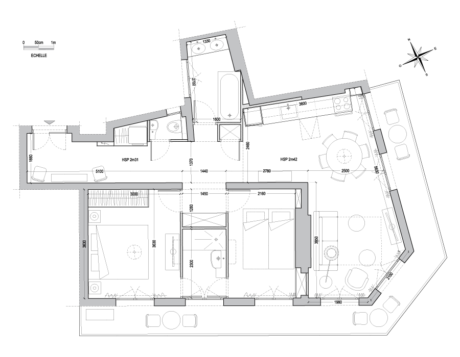 Les Balcons Saint-Paul floor plan by Martine di Matteo