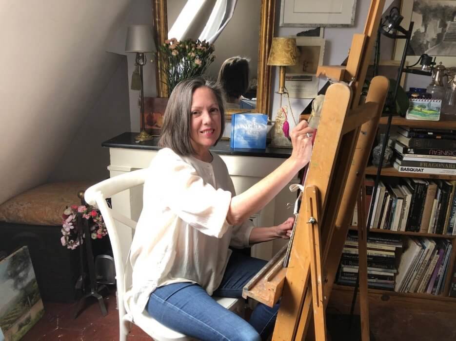 Rosemary Flannery portait artist in Paris