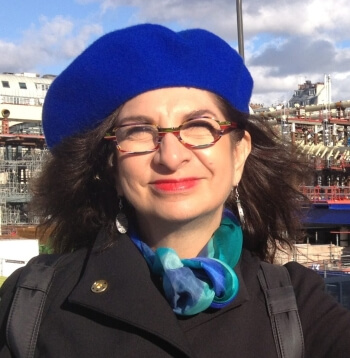 Adrian Leeds sporting a blue beret