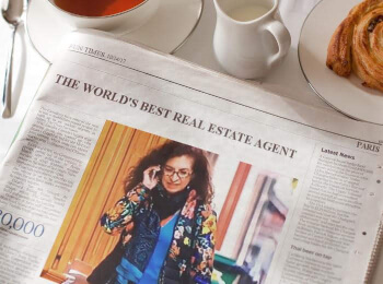 Mock newspaper article featuring Adrian Leeds