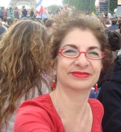 Adrian Leeds celebrating Bastille Day in Paris