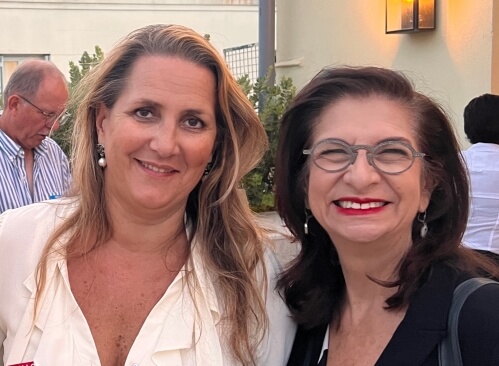 Adrian Leeds with Maître Carole Vangioni