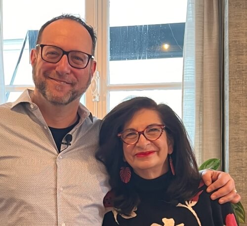 Adrian Leeds with Jason Gardner at Apreès-Midi in Paris