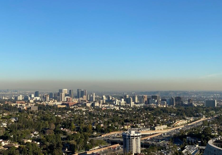 The view from the Getty Center compound
