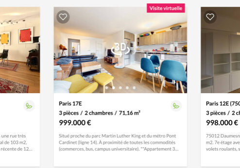 Examples of million euro apartments for sale in Paris