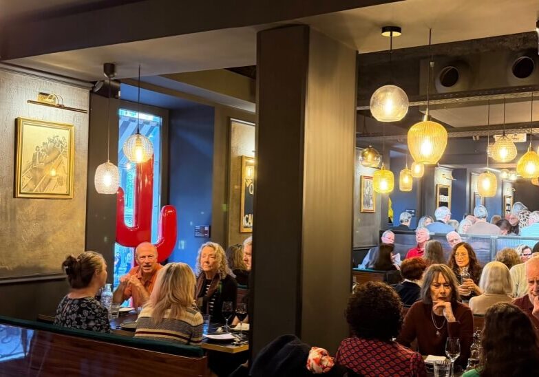 Le Carré d'Or before and during Thanksgiving Dinner in Nice, France