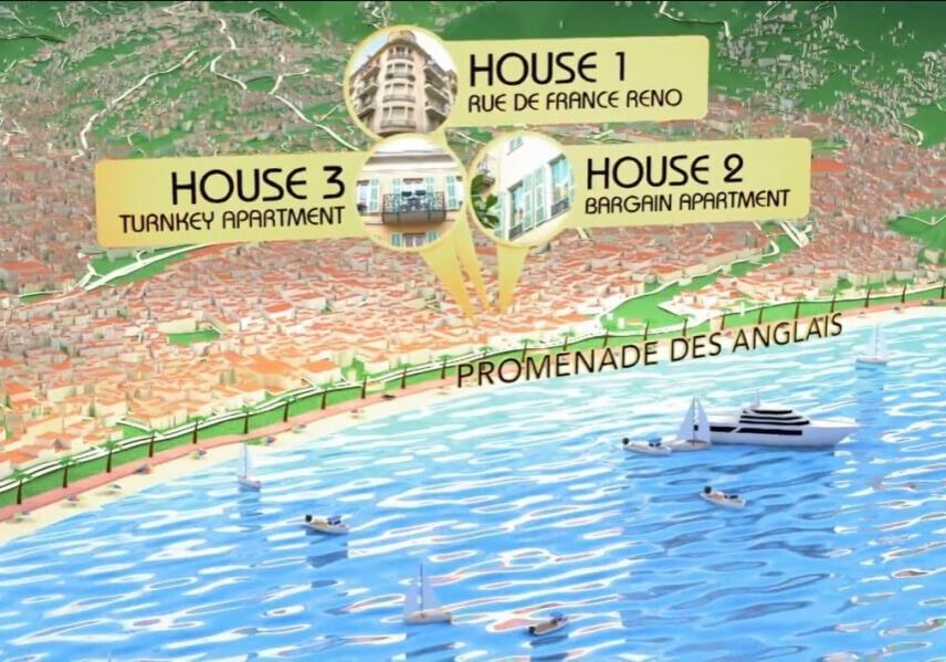 Screenshot from House Hunters Internatinal in Nice