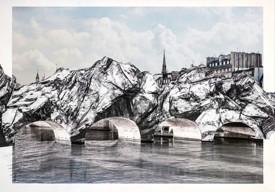 JR, La Caverne du Pont Neuf collage préparatoire, 2025, Photo: Courtesy Atelier JR © 2025 JR