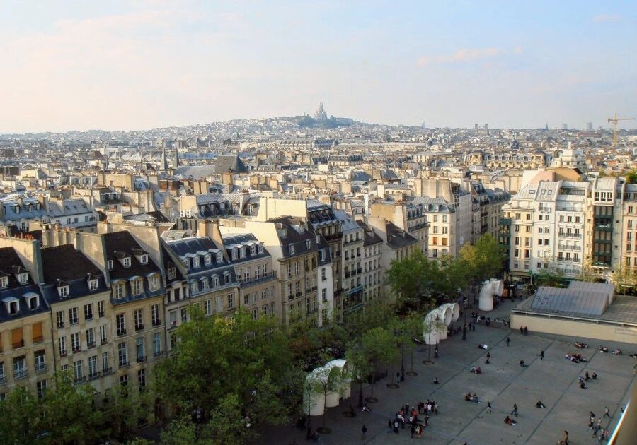 View over Paris from the Centre Pompidou