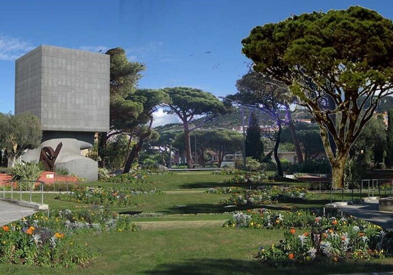 Artist's rendering of the Acropolis in Nice after renovation