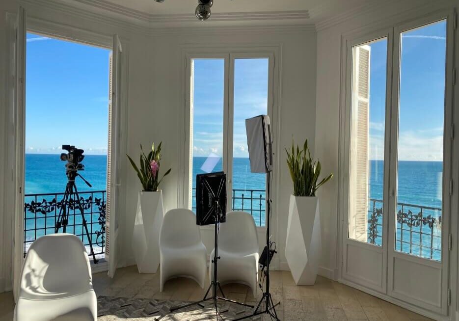 A view of the Mediteranean Sea from an apartment