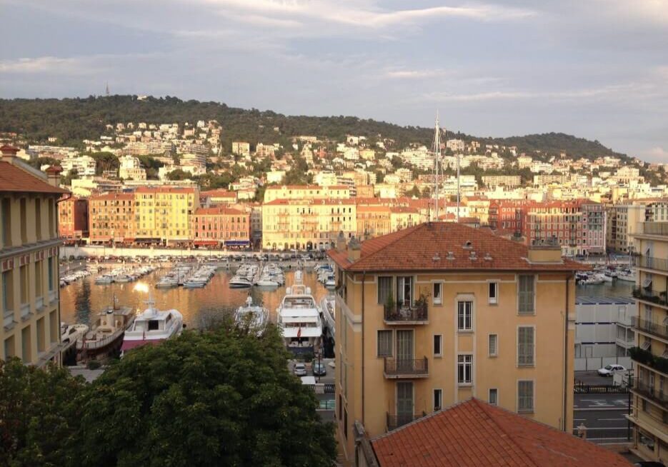View of Nice Port from a Distance