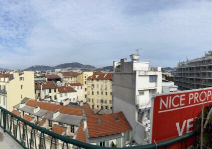 Views from the penthouse apartment for sale in Nice, France