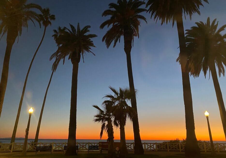 Sunset in Santa Monica California