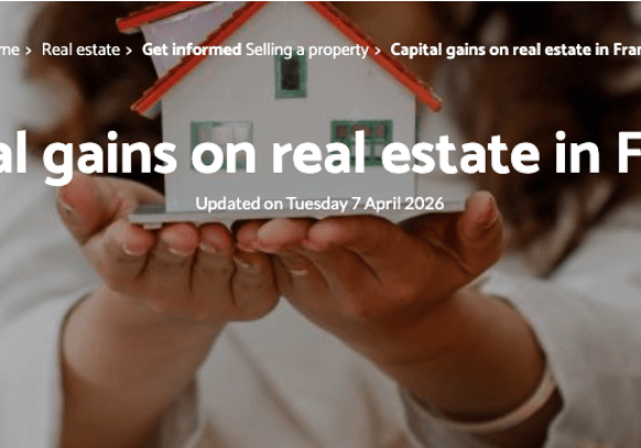 Meme for captial gains taxes on real estate in France