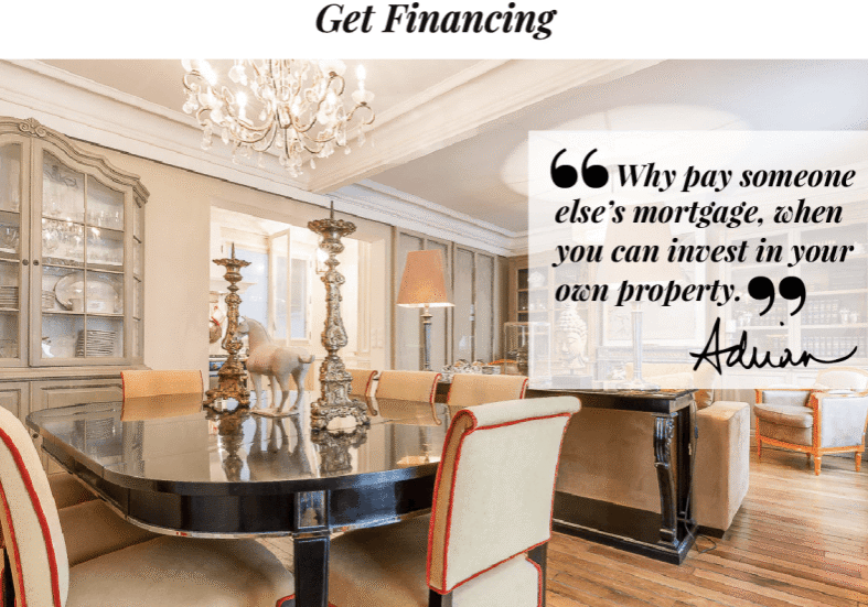 Splashpage meme for the Adrian Leeds Group's obtaining finances services