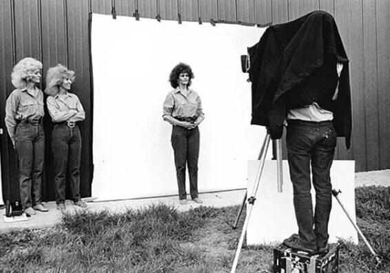 Photograph of Richard Avedon from Richard Avedon in the American West at the Fondation Henri Cartier-Bresson in Paris, France