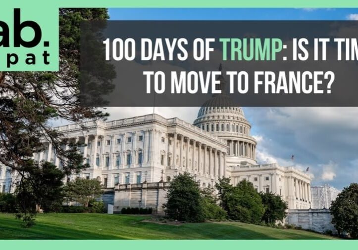 Meme for FAB Insurance 100 Days of Trump: Time to Move to France