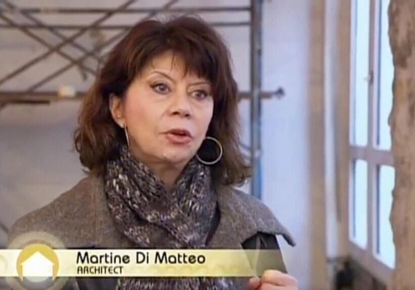 Screenshot of Martine di Matté on an episode of House Hunters International