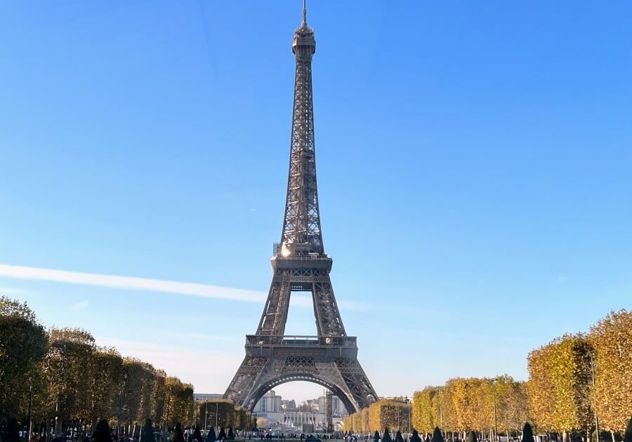 View of the Eiffel Tower in Paris