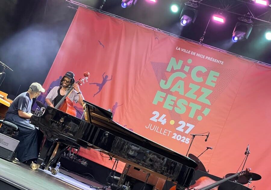 Musicians onstage at Nice Jazz Festival