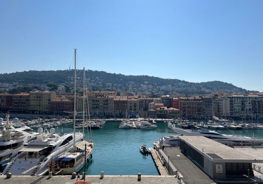 View of the port in Nice from the new Fractional Property, La Perle du Port