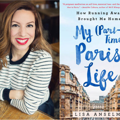 Lisa Anselmo and her book My Part-time Paris Life