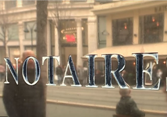 The Role of the Notaire in France | Notaire window sign