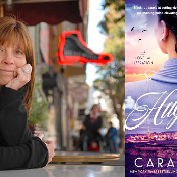 Cara Black author and cover of her book Huguette