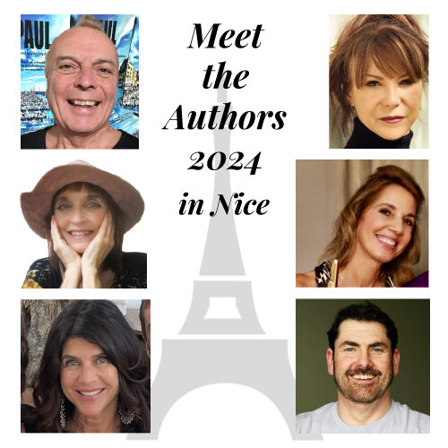 Composite photo of all the authors speaking Meet the Authors in Nice, France