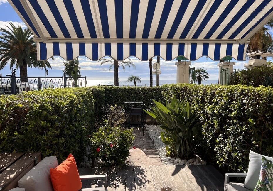 Sea view from the relaxing patio at 99 Prom