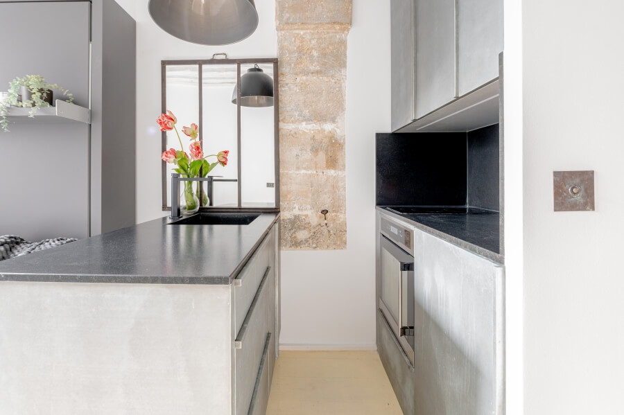 Interior of the Designer Studio for sale in Le Marais in Paris