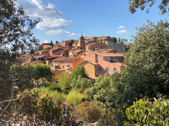 city on a hill in Provence France