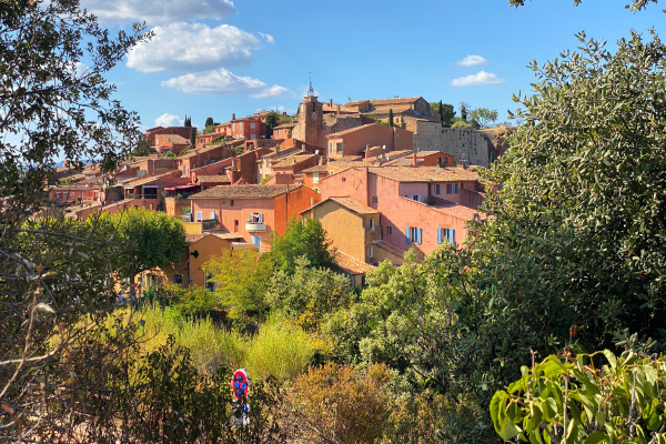 city on a hill in Provence France