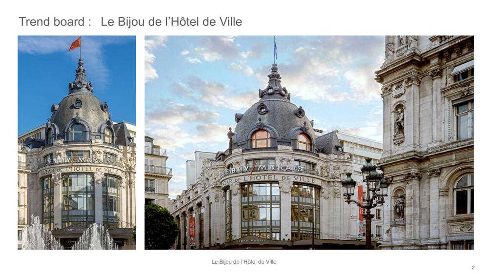 Exterior view of the building in which Le Bijou is located