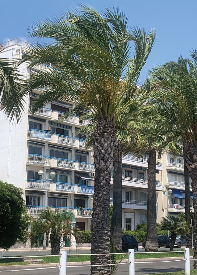 The building where Le Jardin de la Promenades is located in Nice