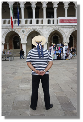 Gondolier for Hire - Venice, Italy