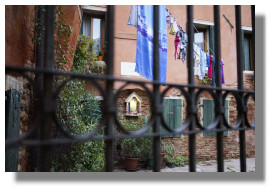  Laundry Behind the Gate - Venice, Italy
