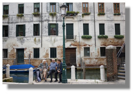 Small Talk on the Canal - Venice, Italy