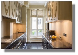 Champ de Mars apartment kitchen - Paris, France