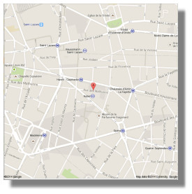 rue des Mathurins map - Paris, France
