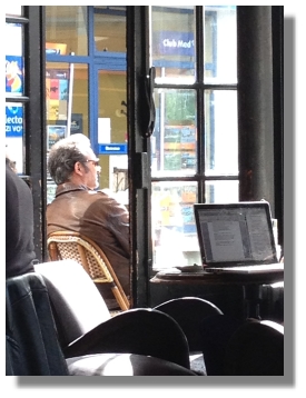 Jean Dujardin at Café Charlot - Paris, France