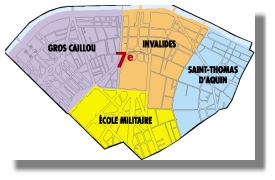 The 7th Arrondissement - Paris, France