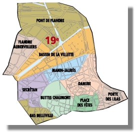The 19th Arrondissement - Paris, France