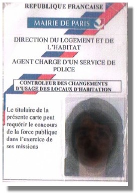 Ordre de Mission Agent's badge - Paris, France