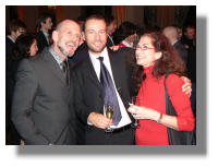 Adrian Leeds with Tom Marquardt and Laurent Queige at the Hôtel de Ville